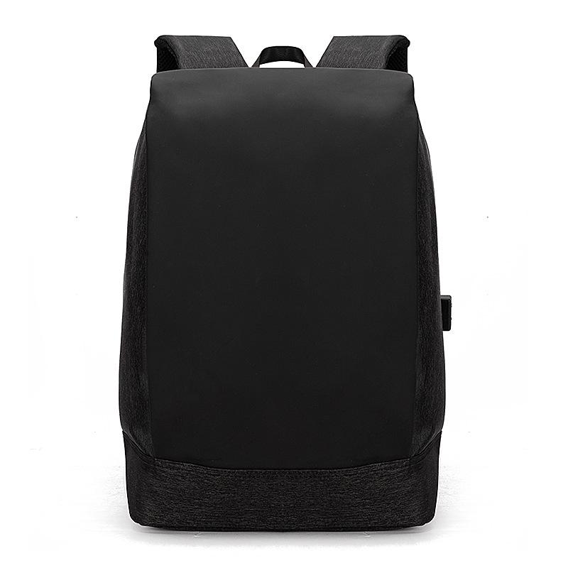

Backpack Men Laptop USB 15.6 Inch Waterproof Oxford Large Capacity Black Notebook Back Pack Male Bagpack College Multifunctional, 894black