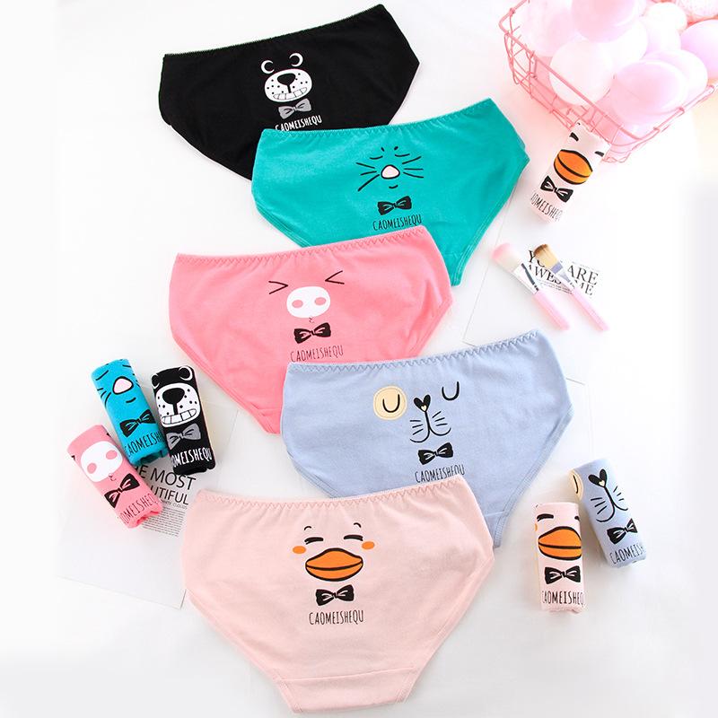 

Panties BONJEAN 3pcs/Lot Kids Underwear For Girls Children Boxers Teenagers Panty 12-20 Years Old, Style02