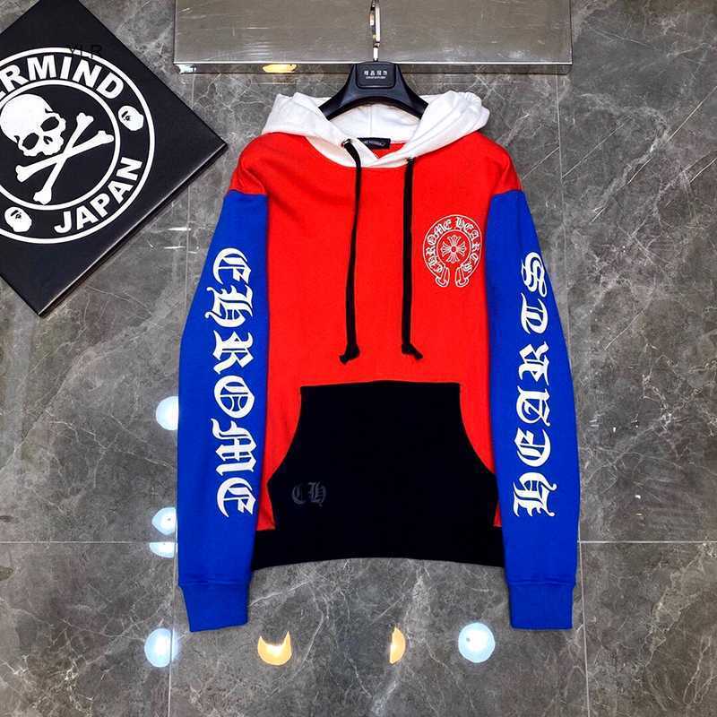 

Factory Factory Ch crosin dark Sanskrit horseshoe cross long sleeve sweater hooded men's and women's coats lov, Black