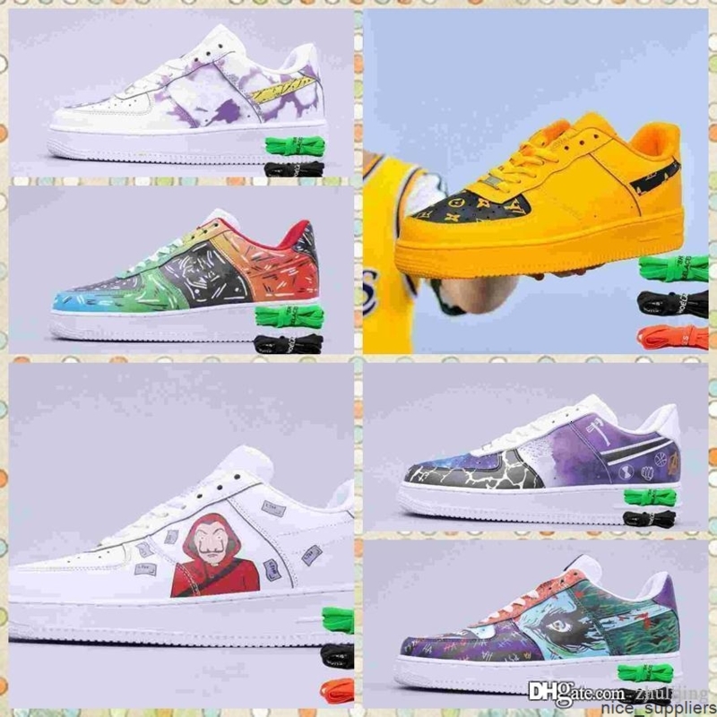 

new style Hot Dunk cheap 1 Utility Shoes Men Women triple air af 1 forces airforce one skateboard mens trainers sports sneakers, Black