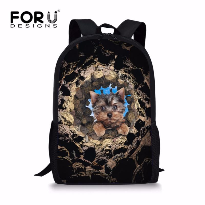 

Kawaii 16inch Primary Girls School Bag Unique Printing Puppy Dog Youth Children's Cool Kids Schoolbag Polyester Bags