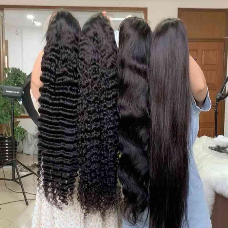 

Deep Wave Curly Pre Plucked HD Transparent 13x6 Lace Front Wig Virgin Cuticle Aligned Raw Virgin Brazilian Human Hair Wig