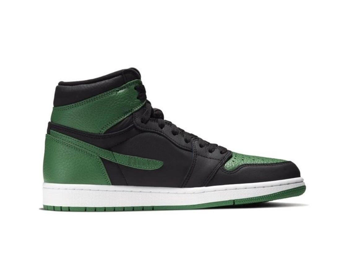 

Jumpman 1 High OG Pine Green 2.0 Basketball shoes 1s Mens Womens shoe Sneakers for size 36-46 555088 030 Dress Shoe, Customize