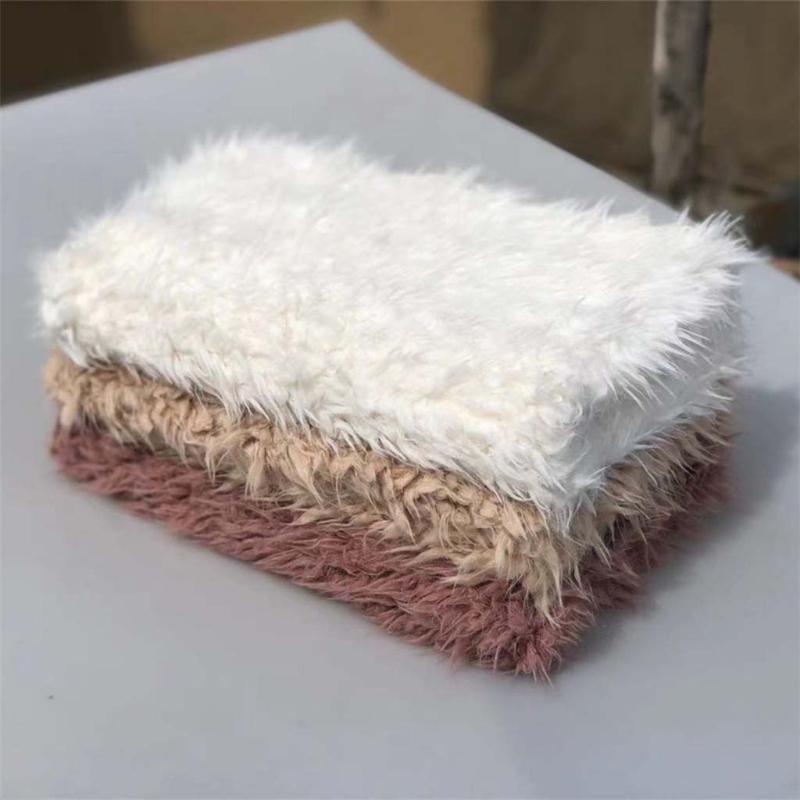 

Blankets & Swaddling Born Pography Props Backdrop Baby Soft Faux Fur Blanket Infant Kids Fotografia Background Accessories