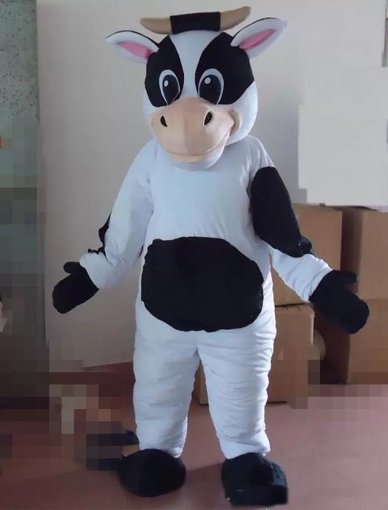 

Performance Black White Animal Mascot Costume Halloween Christmas Cartoon Character Outfits Suit Advertising Leaflets Clothings Carnival Unisex Adults Outfit, As pic
