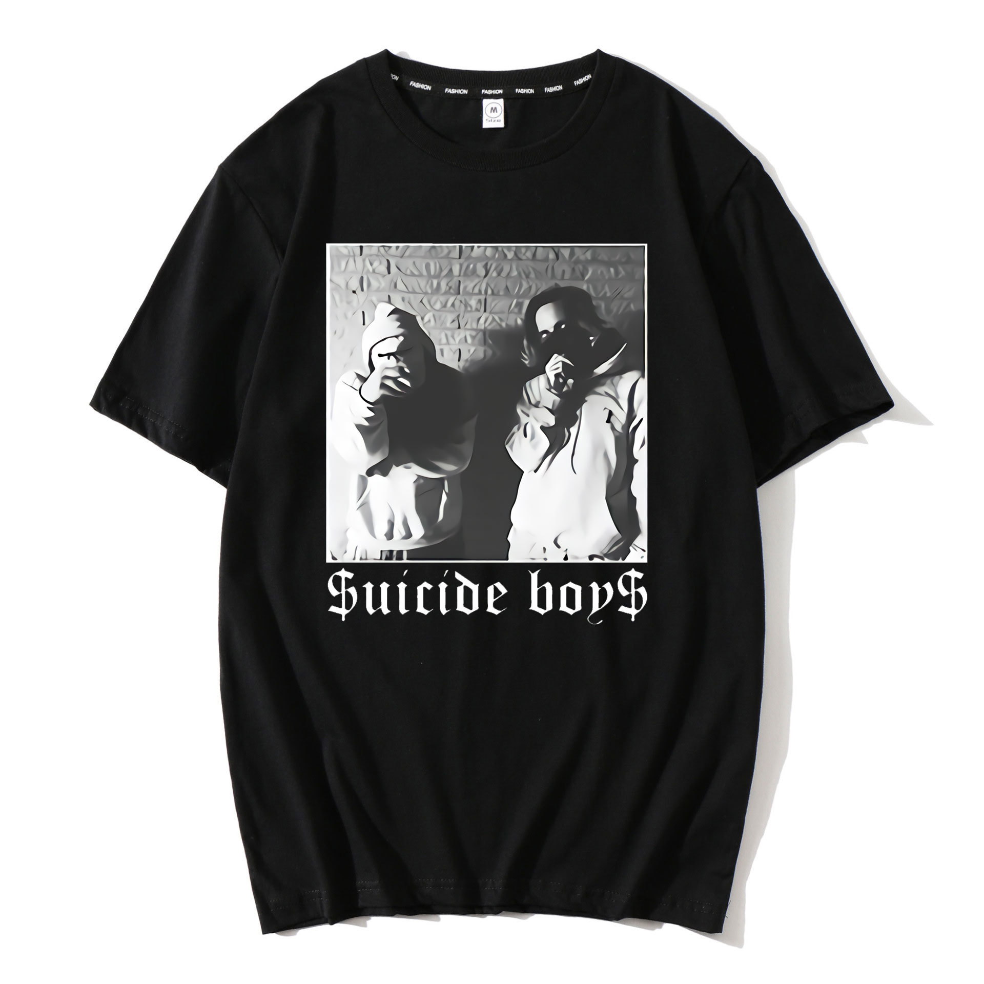 

$Uicideboy $Suicide Adult Mens Suicideboys Hip Hop Rap Shirt Men Katoen Tee Classic Cool T-shirt Plus Size, White;black