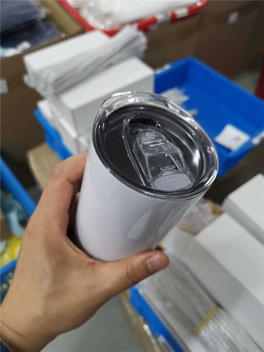

Diy Sublimation Tumbler Straight Blank 20oz Stainless Steel Skinny Insulated Cups Beer Coffee Mugs Stock