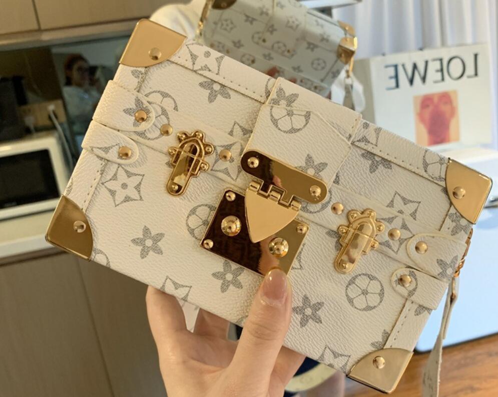 

Hot Luxury Shoulder Handbags Woman bag, bags Evening B Leather Fashion Box Wholesale - Designer Clutch Messenger Petite Malle, White