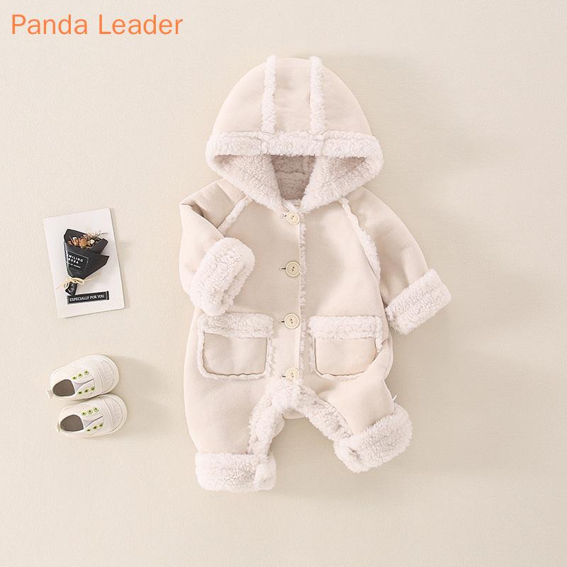 

Down Coat Baby Clothes Fashion Fleece Romper For Girls Boys Autumn Winter Jacket Girl Overalls Costume Infant Jumpsuit, Beige