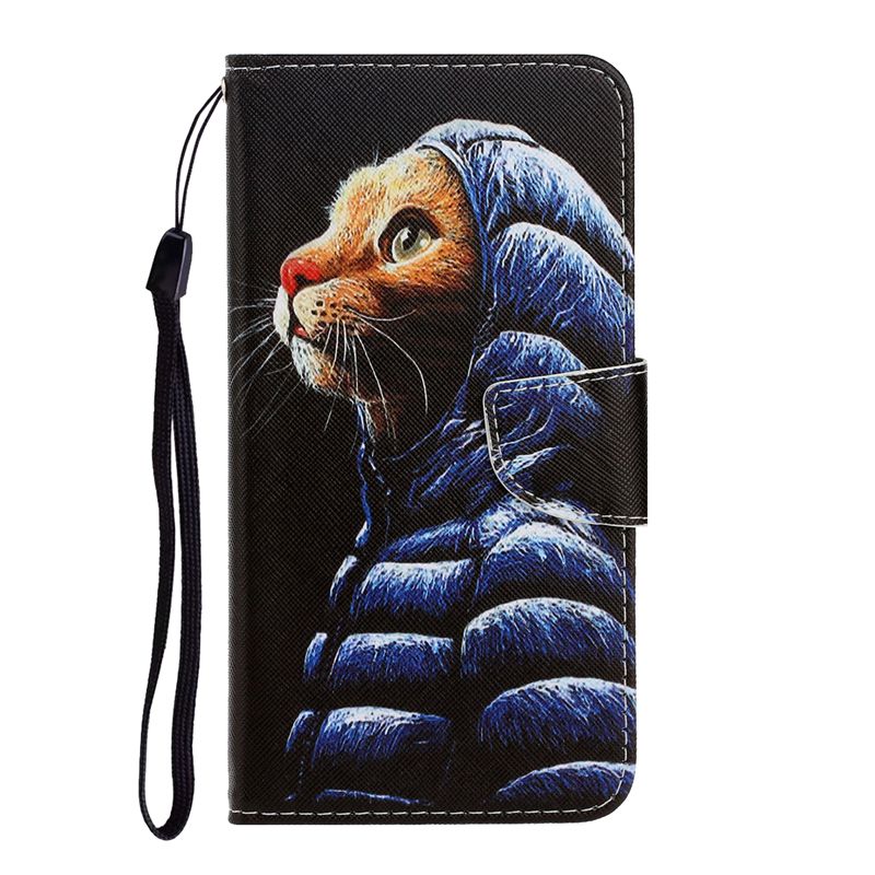 

The down jacket Pattern Case For Apple iPhone 13 12mini 11 Pro XR XS Max7 8Plus wallet with stand full body case PU leather card holder