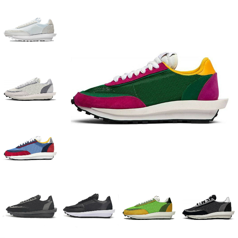 

sell 2021 Mens Running Sports Shoes Fashion LDV Waffle Women Waffle Racer Black White Nylon Summit Multi Pine Green Trainers Varsity SNEAKERS Y26, L301