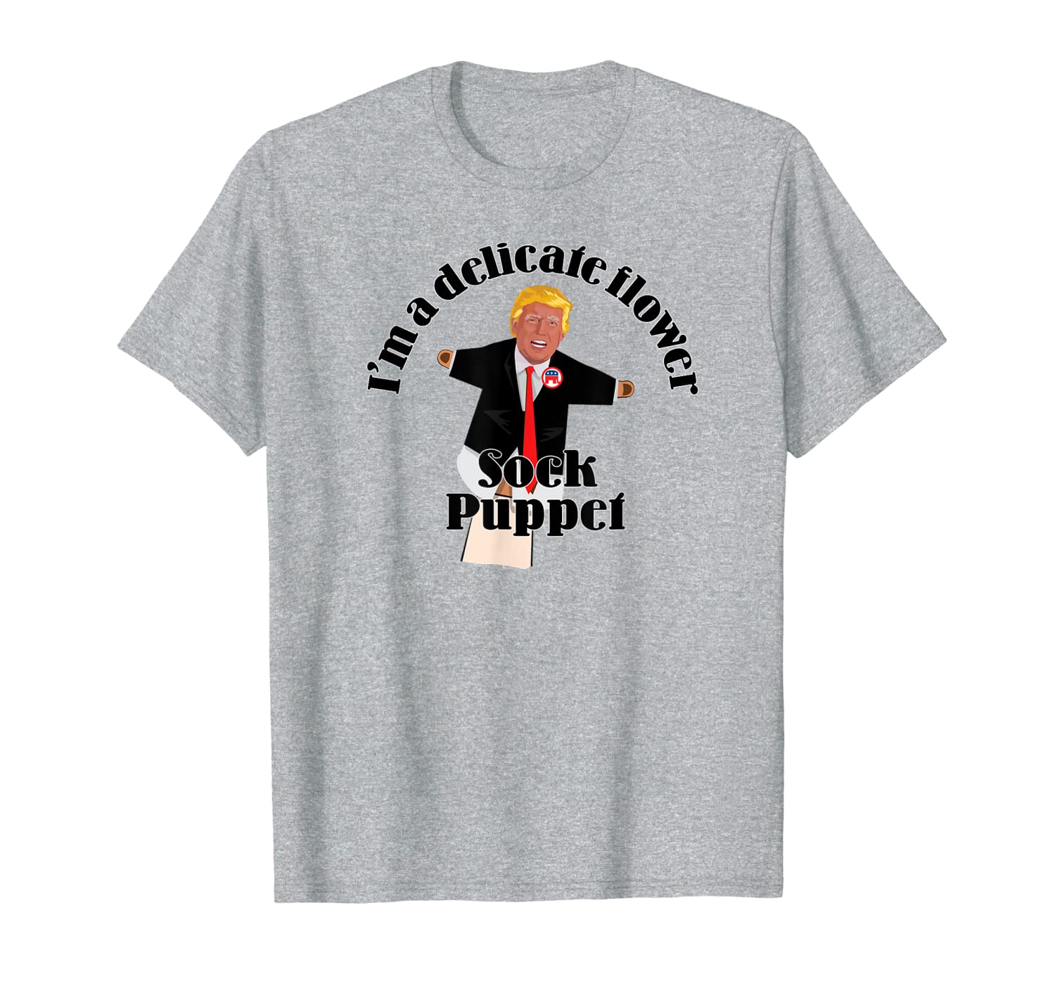 Anti-Trump Sock Puppet Political Humor T-Shirt-image-702214788