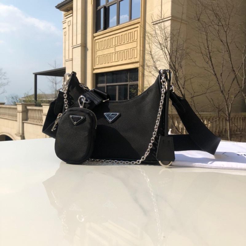 

Pineapple Original Hobo Armpit Bag Three In One Messenger Chain Nylon Cloth Women's Evening Bags