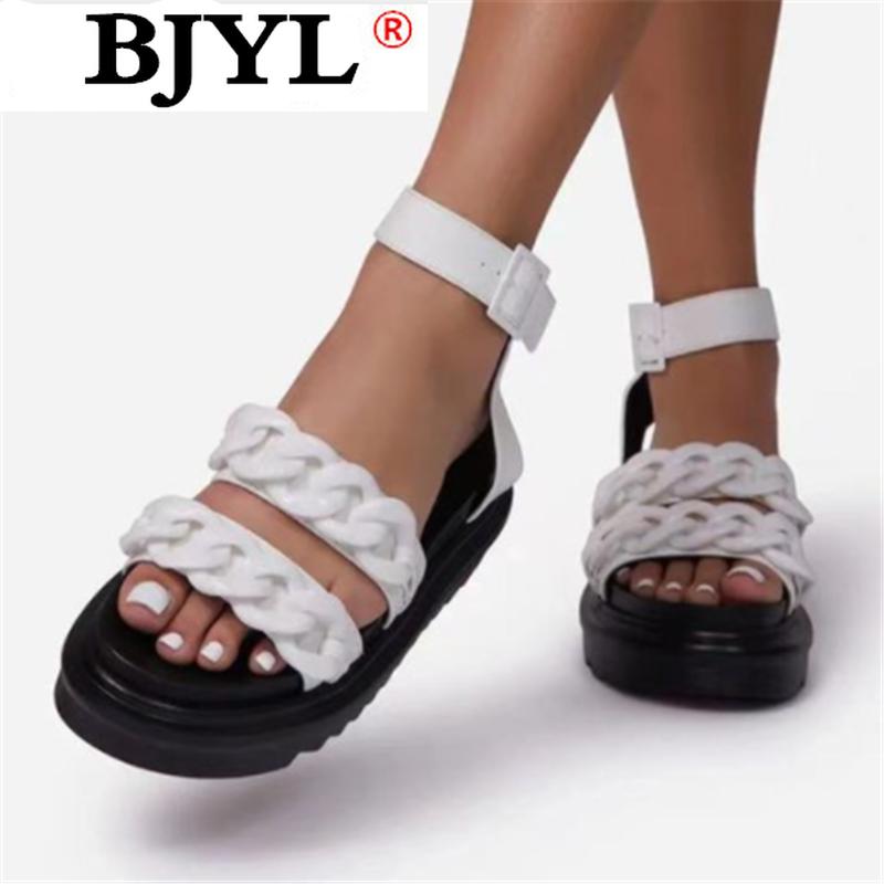 

Sandals 2021 Summer Women's Fashion Outdoor Serpentine Platform Comfortable Retro Zipper Open Toe Casual Shoes For Woman, Black