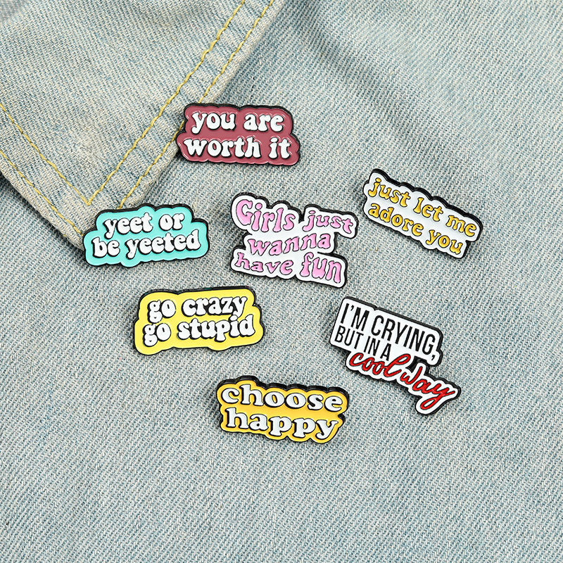 

Funny Creative Character Enamel Pins Colors Fashion Various Types Brooches For Lapel Pins Clothes Shirt Bags 684 T2