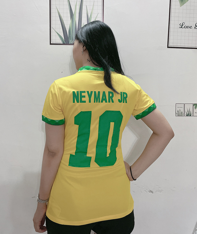 

#P.COUTINHO Home Yellow Soccer Jersey Women 2021 #9 G.JESUS Lady soccer #21 FIRMINO Girl Football Uniform #12 MARCELO Female Sports Wear Clothing, No name