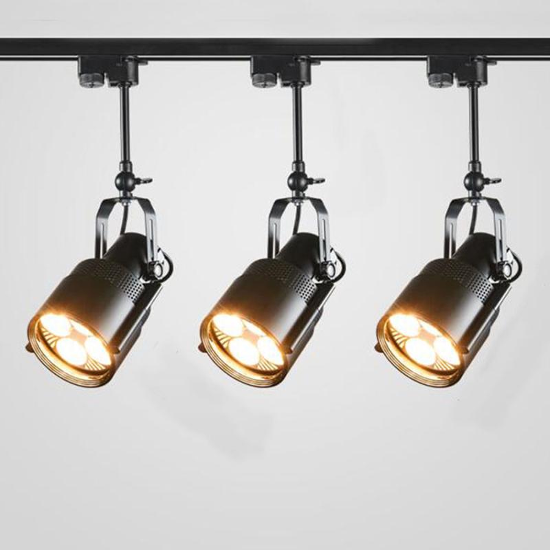 

Downlights 25W 35W Vintage Art Industrial Ceiling Light Retro LED Track Clothing Store Cafe Shop Spotlight Surface Mounted Downlight