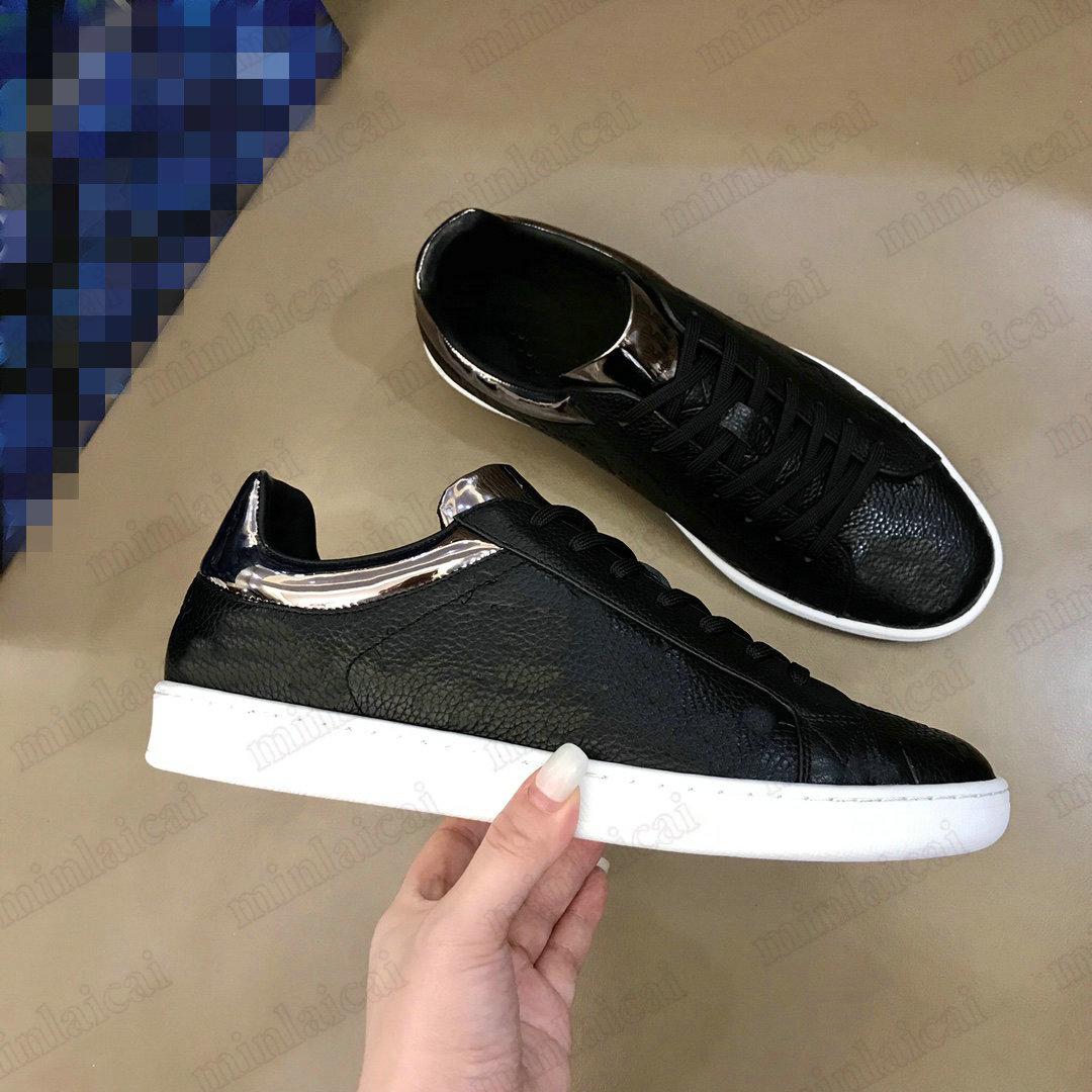 

LUXEMBOURG Mens White Leather Embossed Designer Shoes for Man Luxembourgs Trainer Sports Sneakers Flat Rubber Outsole Monograms Topshop999