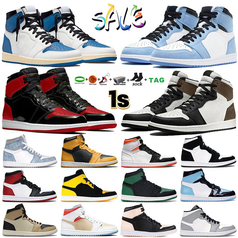 

Mens 1s High OG Basketball Shoes 1 University Blue Electro Orange Dark Mocha Bred Shadow UNC Twist Hyper Royal Designers Men Women Sneakers Trainers, 34