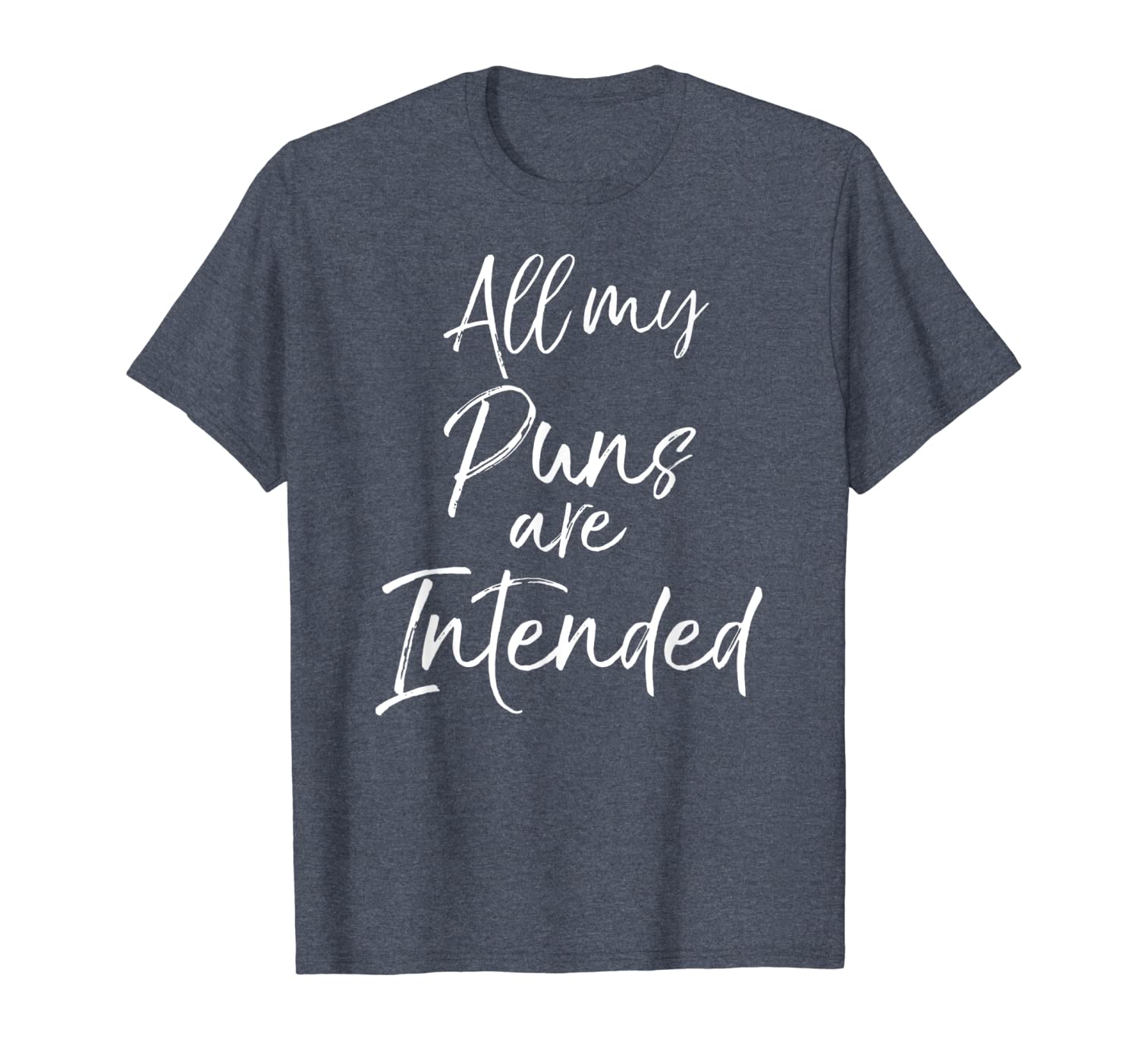 

all my puns are intended shirt for women funny reading gift, White;black
