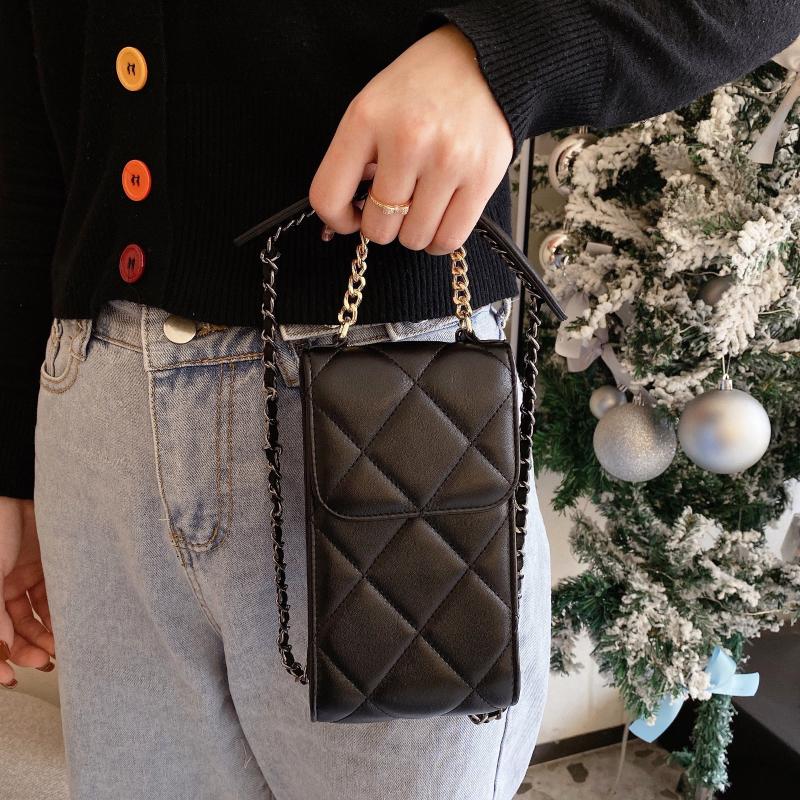 

Summer Front And Rear Double Pocket Bag Design Letter Handbag Card Wallet Purse Women Fashion Crossbody Pouch Cross Body, Black