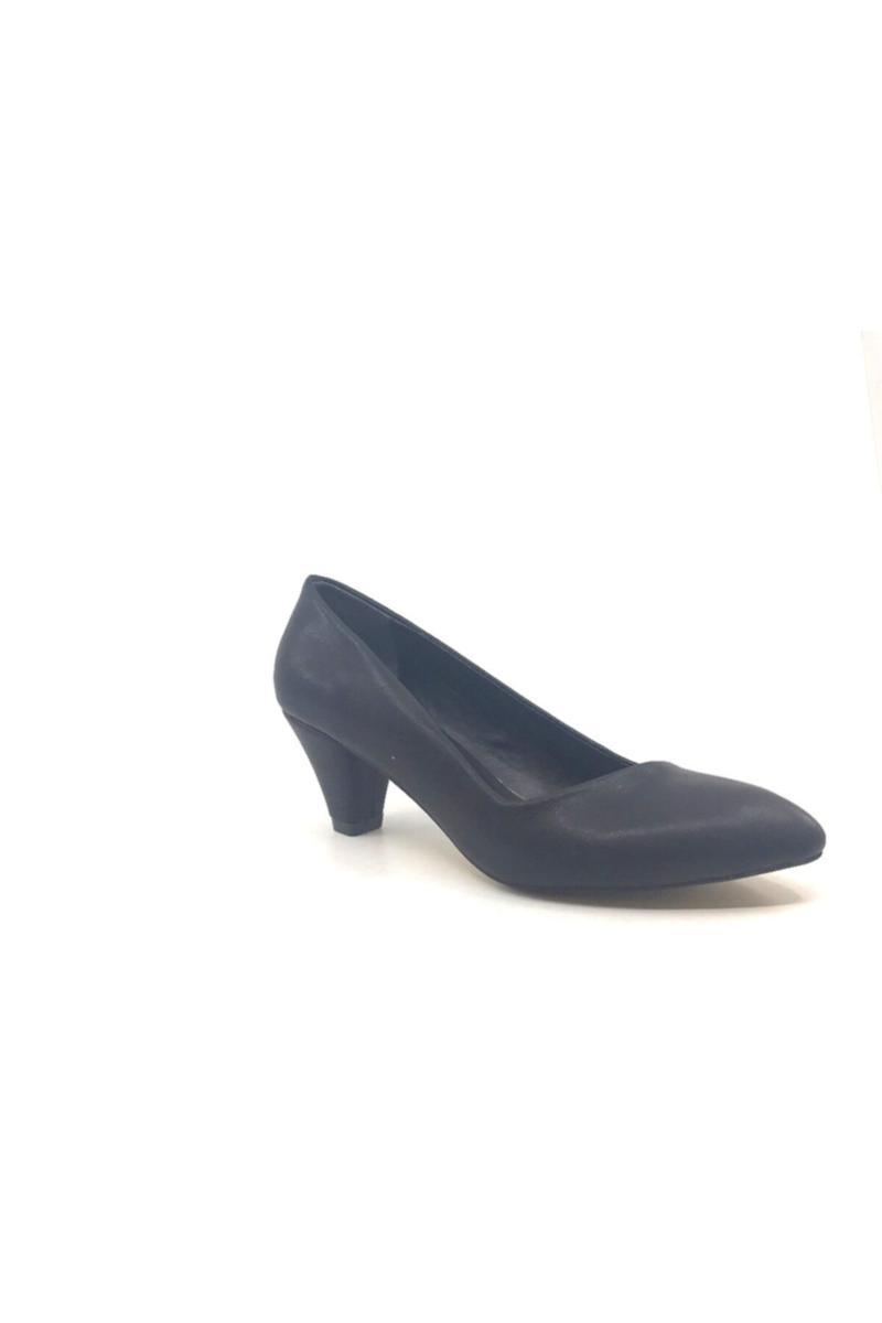 

Dress Shoes Mr215 Black Skin Nuts Heel Lady High-Heeled, As pic