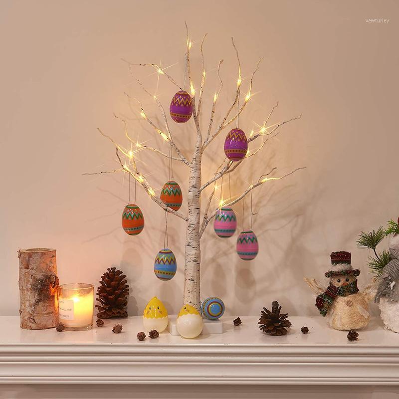 

Party Decoration 60cm Birch LED Light Easter Decorations For Home Artificial Tree Wedding Decor Lights Happy House Gift