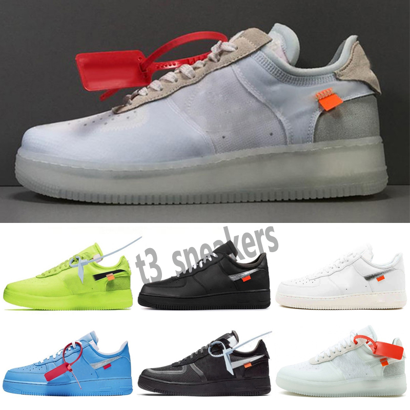 

2021 TOP One 1 MOMA MCA Blue Red Metallic Silver Men women casual Shoes Volt Green Low Black And White Designer SNEAKERS US5.5-11 T38