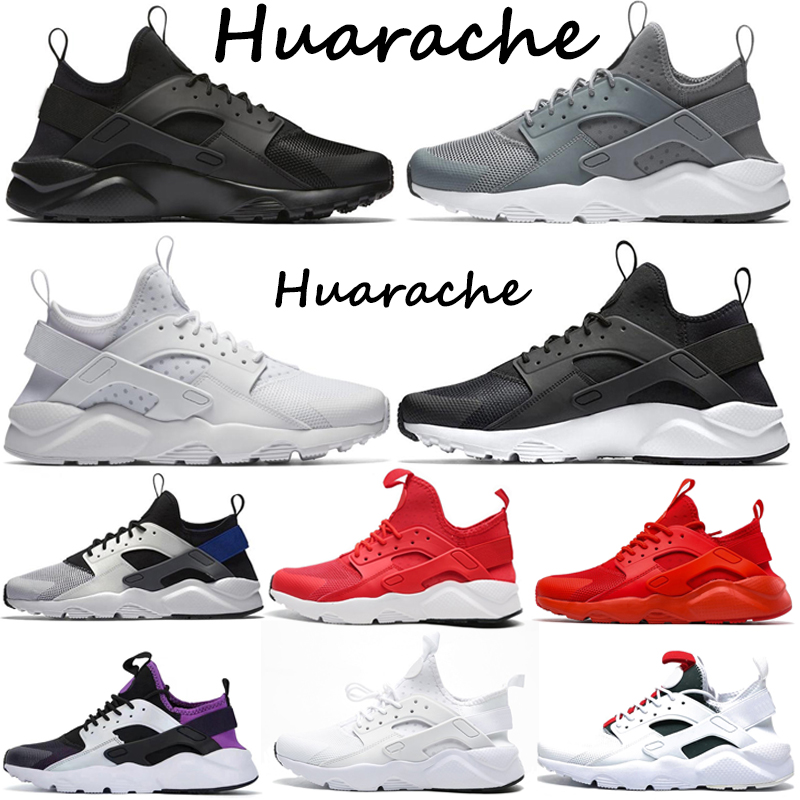 

Huarache 4.0 Ultra men running shoes Classical triple black white red grey green Oreo Olive mens womens trainers outdoor sports sneakers