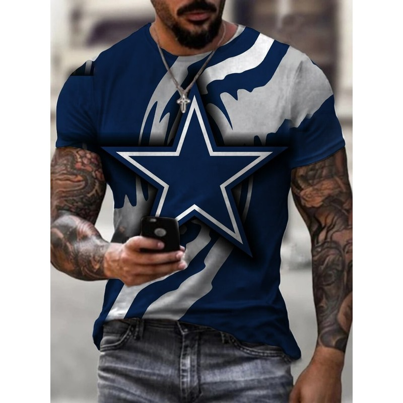 

Five-star printing 3D printing T-shirt unique fashion beautiful breathable comfort daily party travel visual impact gothic style men's, White;black