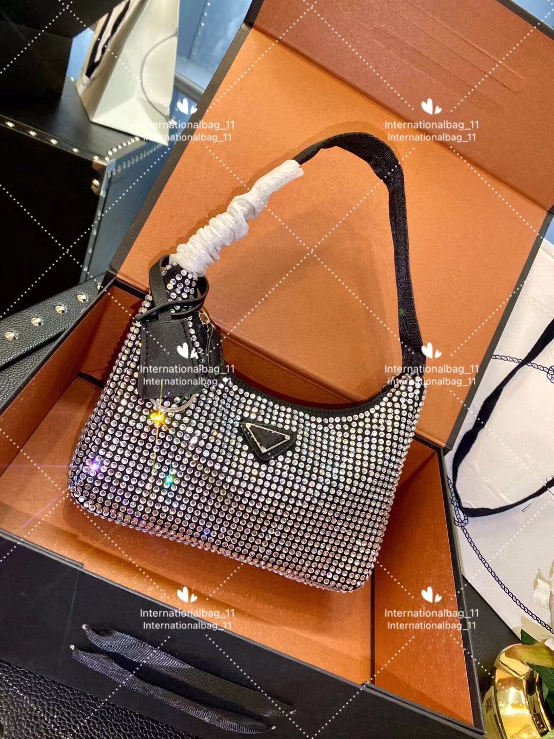 

Luxury fashion all evening bag elegant lady glittering diamond classic design alar back party character charm temperament