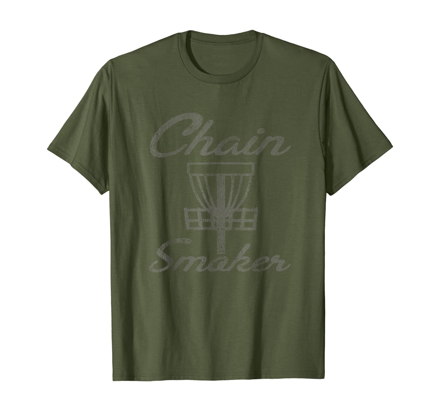 

Chain Smoker Disc Golf Distressed T-Shirt, Mainly pictures