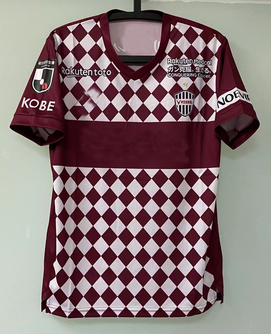 

21 season Japan J league Vissel kobe iniesta home and away t shirt, White;black