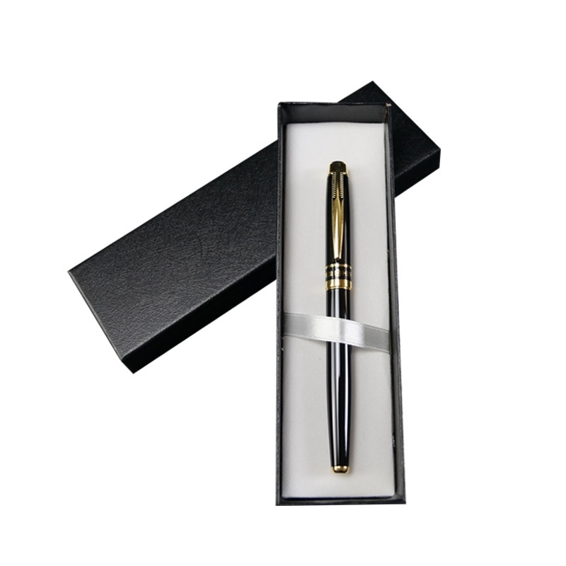 

Accounting student's metal body 0.5mm dark tip practice writing box pen