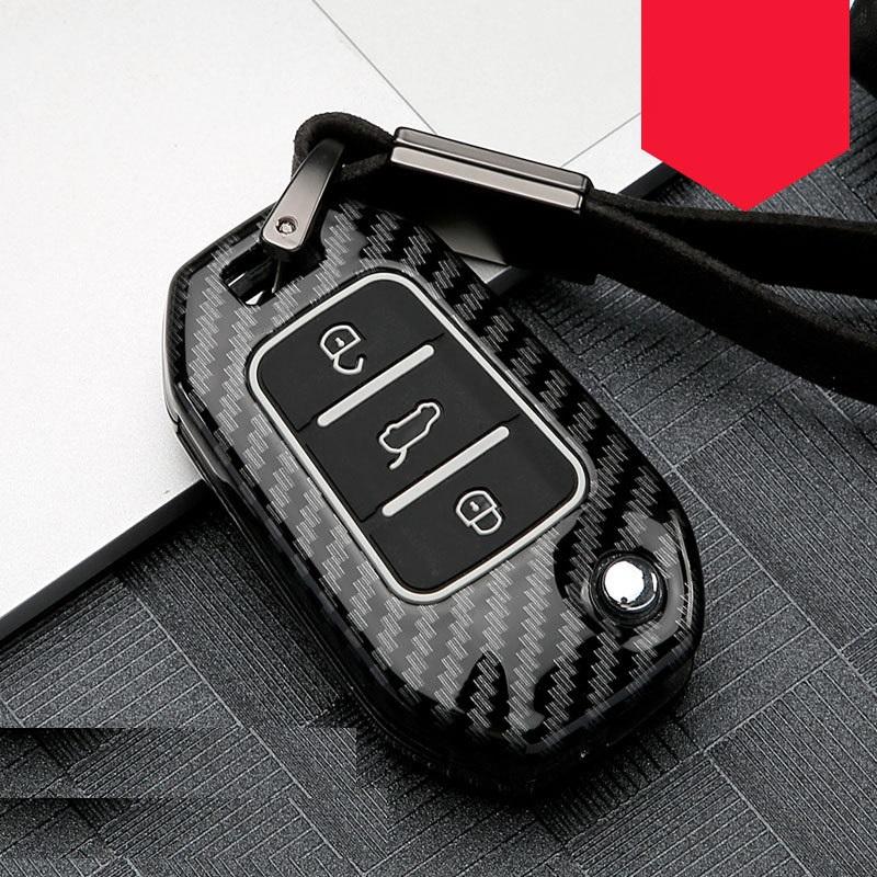 

Keychains Carbon Fiber Alloy+Silicone Car Remote Key Case Cover For Peugeot 208 308 508 3008 5008 Citroen C4 Picasso DS3 DS4 DS5 DS6