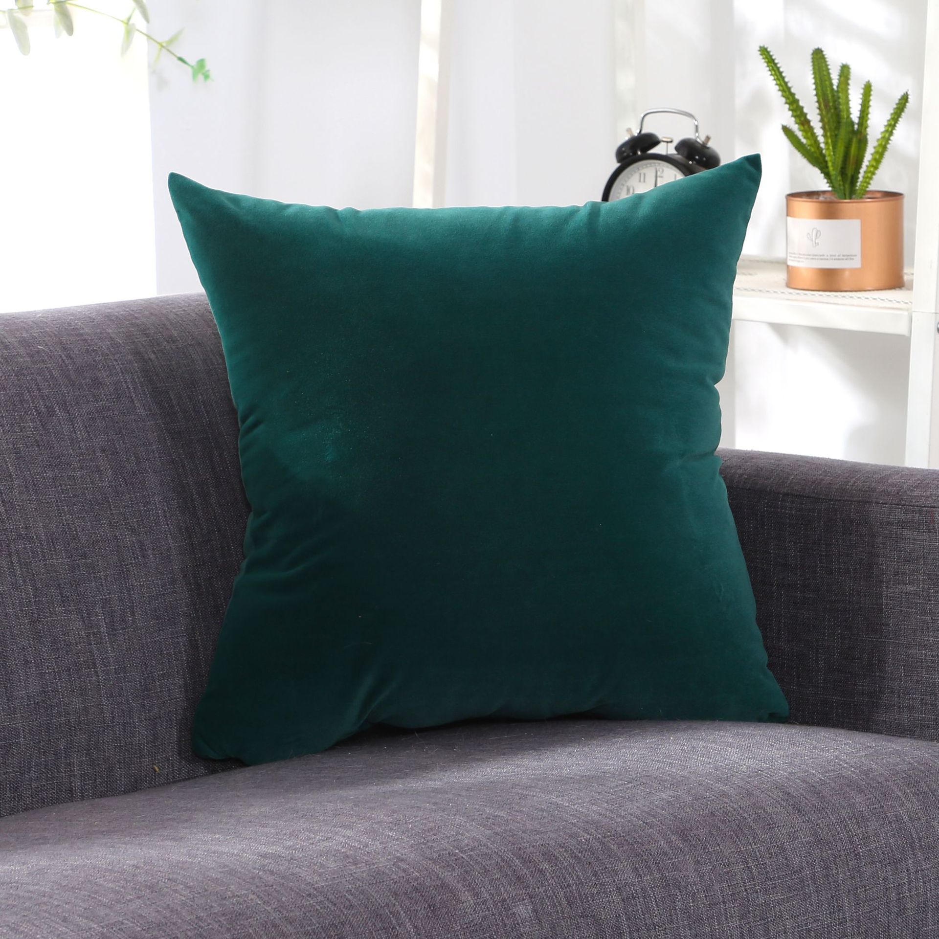 

Solid Color Throw Pillow Coat Cushion Sofa Office Waist Backrest 10, 1-orange red