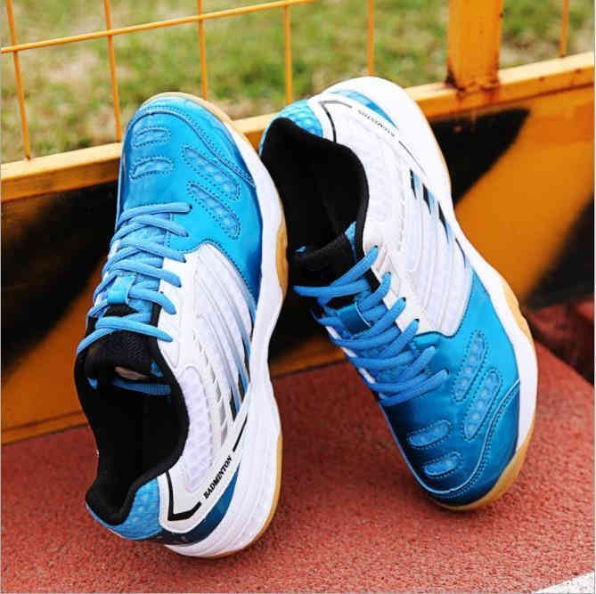 

Tennis shoes Men Women Badminton Anti Slip Professional Sneakers Indoor Table Breathing Court 0916, Red