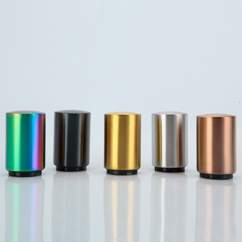 

Creative Beer Bottle Opener Stainless Steel Press Bottle-Opener Automatic Bottles Openers Kitchen Tools 5 Colors T500610