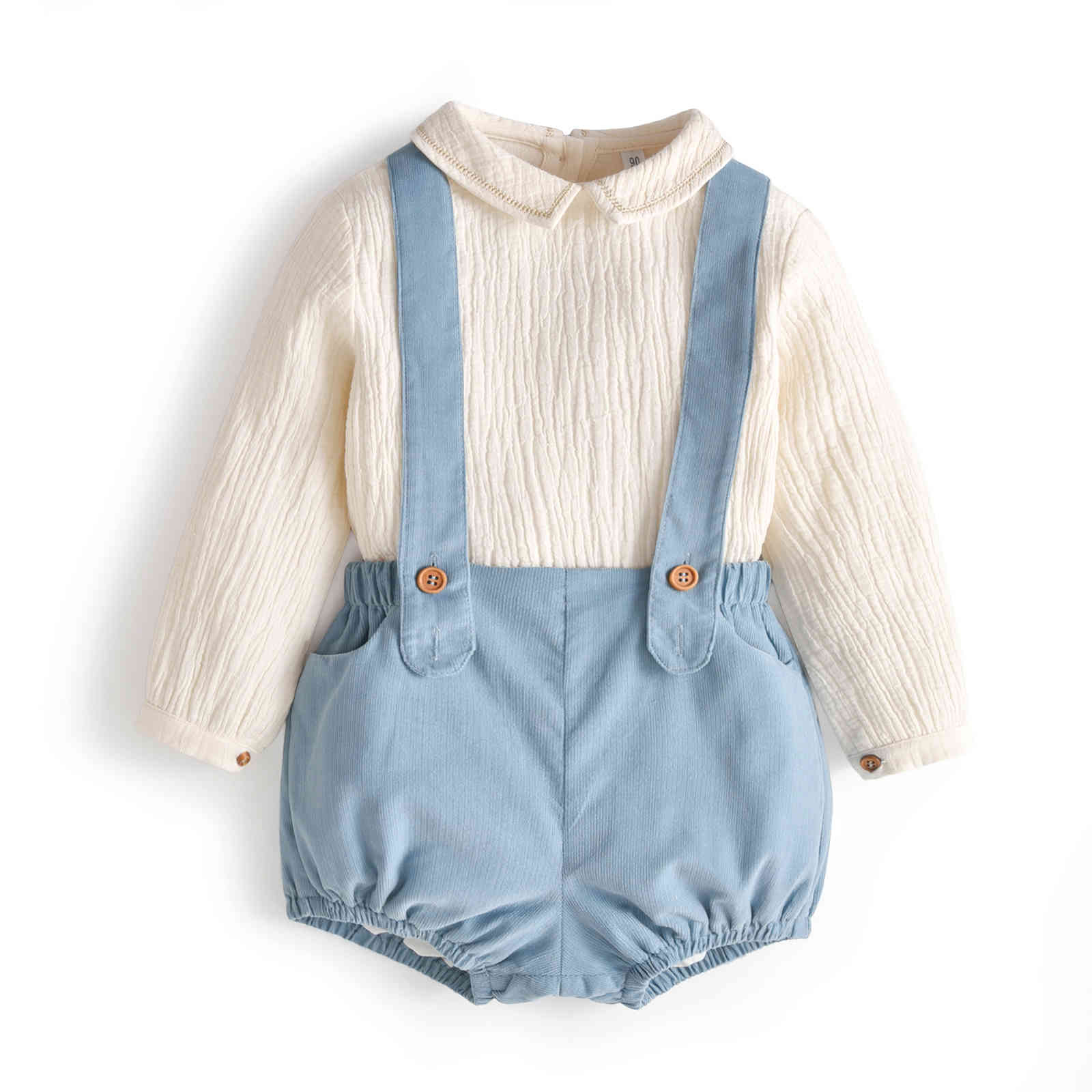 Spaanse Babykleding Set Voor Meisjes 2021 Pasgeboren Baby Katten Linnen Blouse Met Shorts Pakken Lange Mouw Top Outfit 210429 Van 37,61 € | DHgate