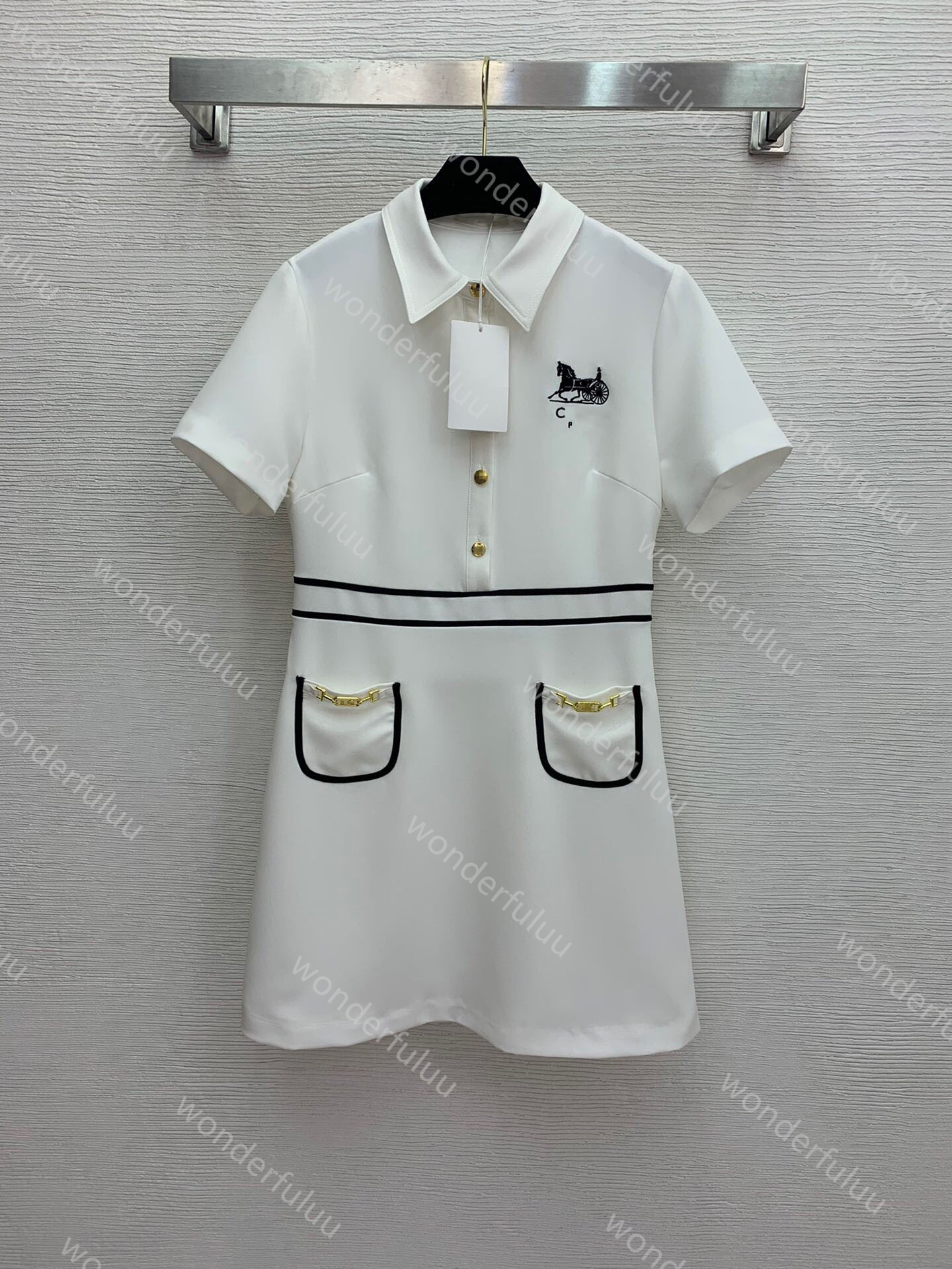 

2021ss womens casual dress Fashion Women Designers Clothes for office skirt Great quality cotton lady prom dresses does not shrink SXLA, Black;gray