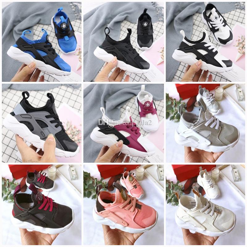 

2021 New Kids Huarache 4.0 Running Shoes Children Hurache Trainers Breathable Classical Sneakers Infant Baby Size 22-35, As photo 5