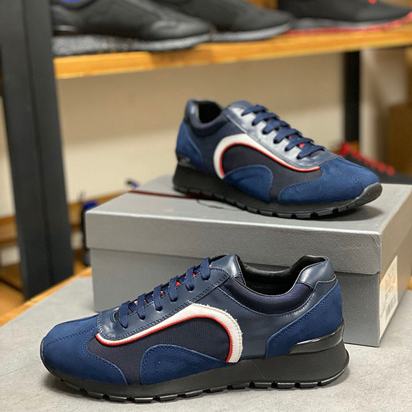 

Prad 2021 men's and women's fashion black leather shoes running ladies flat outdoor shoes mkj00027