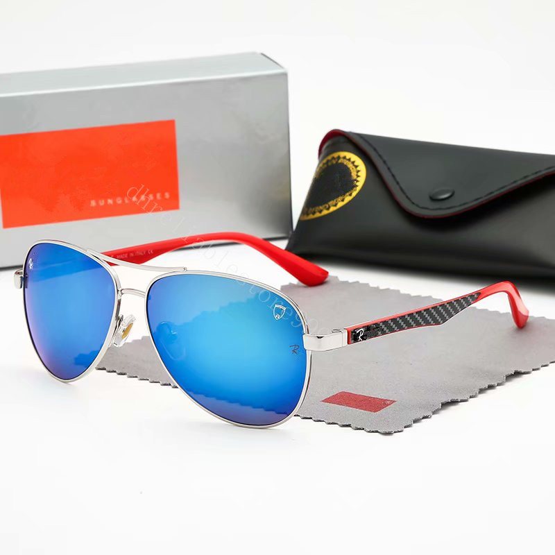 

wholesale Luxury designer Ray brand classic pilot sunglasses fashion women sun glasses UV400 Discoloration frame Lens with box