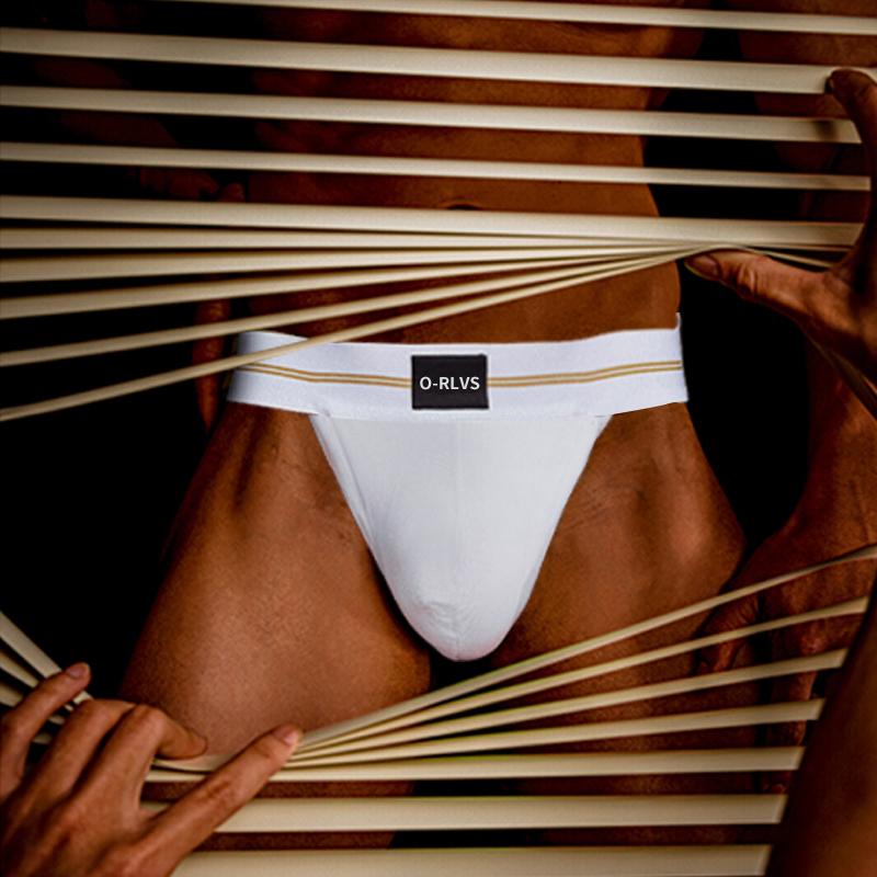 

Underpants ORLVS High Quality Modal Men Briefs Sexy Gay Underwear Men's Panties U Convex Bikini Sissy Lingerie OR6109, Bs179-yellow