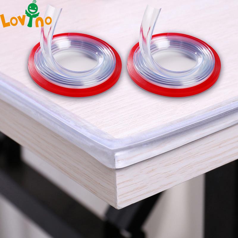 

Corner&Edge Cushions 4pcs Baby Safety Table Desk Edge Transparent Corner Protection Strip Collision Proof Guards Soft Softener Bumper