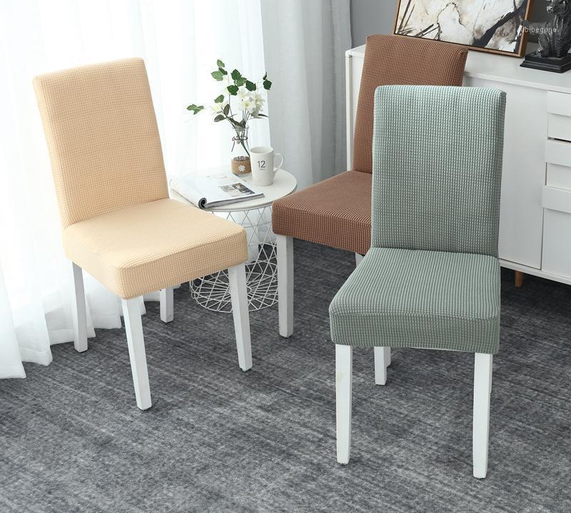 

Chair Covers Super Soft Jacquard Fabric Short-term Waterproof Stretch Cover Elastic Spandex Seat For Dining Room/Kitchen