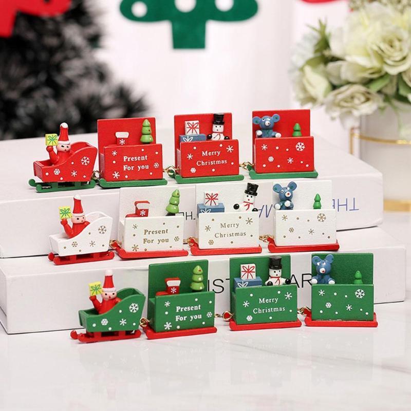 

Christmas Decorations Wooden Train Ornament Decoration For Home Merry Natal Navidad Noel Kids Toys 2022 Gift Year Xmas De N3L9