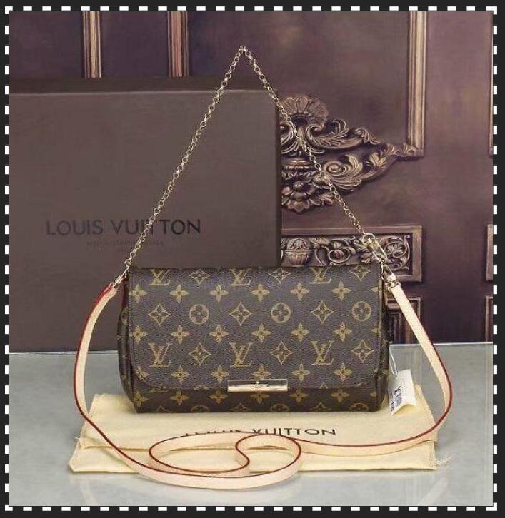 

02 LV LOUIS 1 VITTON FAVORITE women shoulder bags Chain Crossbody Bags Ladies Handbags Cosmetic bag wallet