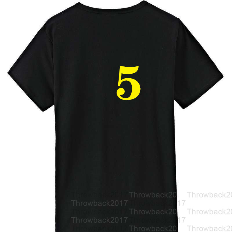 

No5 black II T-shirt Commemorative Exquisite Embroidery High Quality Cloth Breathable Sweat Absorption Professional Production