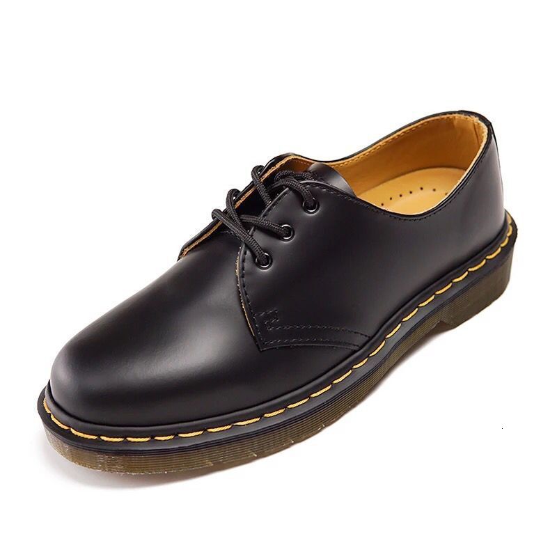 Robe chaussures Sapatos Masculinos de Couro Martin, Calados Curtos Tamanho Gran, Com Ponta Redonda, Plstico, Para Homens E Mulheres, S